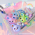 Creative Dopamine Colorful Crystals Bear Keychain Cute Cartoon Pendant Couple Schoolbag Pendant Bag Accessories Gift