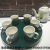 Colored Glaze Drinking Ware Coffee Set Set Ceramic Coffee Cup Coffee Saucer Continental Coffee Cup Ceramic Plate Colored Glaze Cup