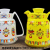 Ceramic Pot Coffee Pot Milk Pot Kettle Scented Teapot with Flower Pattern Kettle Kettle Handle Pot Ceramic Kettle