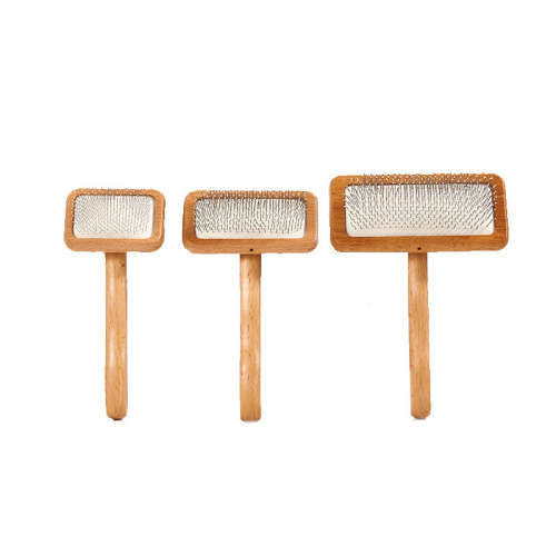 新品推荐宠物实木梳子带气囊保护狗狗刷子宠物针梳用猫梳子去浮毛