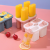 Household 4-Grid Ice Cream Ice Tray Popsicle Popsicle Frozen Ice Box Homemade Ice Cream Popsicle Abrasive Tool Ice Tray