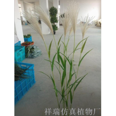Simulation Wetland Plant Reed Ye Chunqiu Color Leaf Reed False Mosaic Reed Flower Flower Museum 
