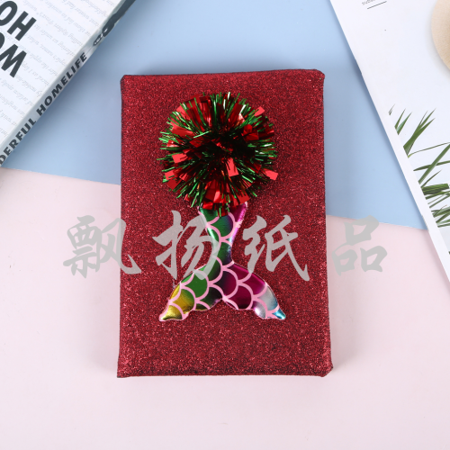 Factory Spot Direct Sales 2023 Foreign Trade New Arrival Girlish Style Glitter Notebook Student Classroom Homework Stationery Notebook