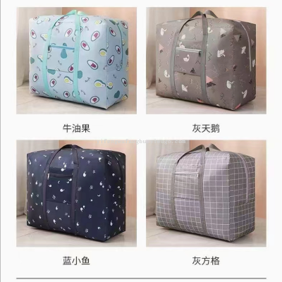 Extra Large Thickened Waterproof Satin Bag Oxford Bag Waterproof Travel Bag Trolley Case Bag Quilt Bag