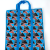 Vertical Color Printing Film Portable Bottom Non-Woven Bag Luggage Storage Moving Bag Zipper Coated Woven Bag