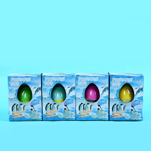 厂家供应新款膨胀企鹅泡水孵化蛋复活蛋益智玩具批发