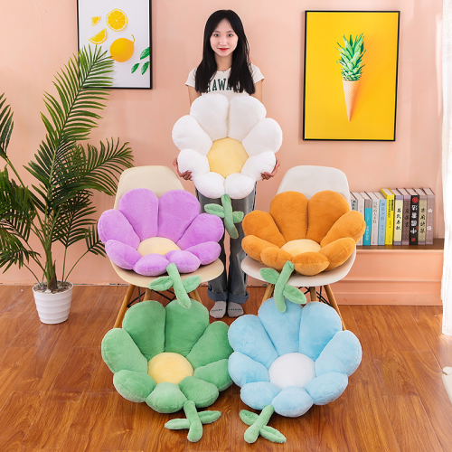 Cute flower Cushion Plush Toy Home Office Chair Cushion Sun Petal Floor Mat Birthday Gift Female