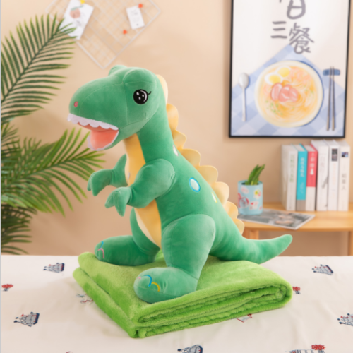 dinosaur plush toy dinosaur doll dinosaur pillow blanket can cover and hold multifunctional birthday gifts for boys and girls