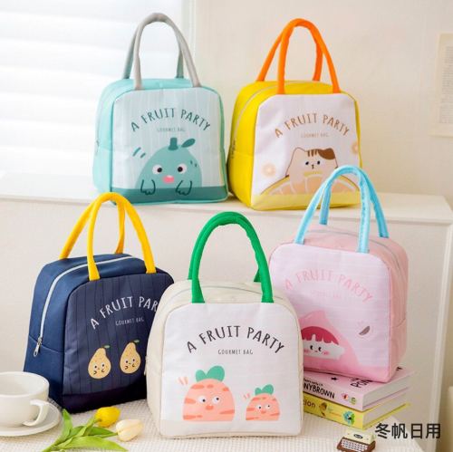 new lunch box bag portable large capacity insulated bag student office worker lunch bag outdoor picnic bag