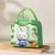2 New 3d Pattern Lunch Box Bag Large Capacity Portable Insulated Bag Office Worker Student Lunch Bag