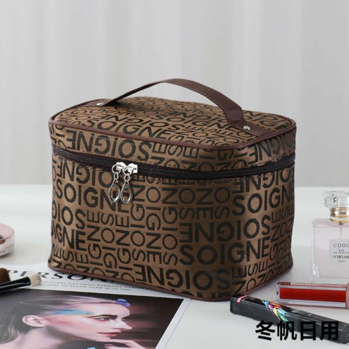 new internet celebrity lettered make-up bag korean style large capacity portable travel toiletry bag factory wholesale
