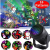 Led Projection Lamp Blizzard  Rotating Pattern Light Christmas Halloween Party Gathering Ambience Light
