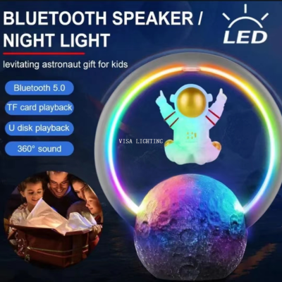 Magnetic Suspension Astronaut Bluetooth Speaker Spaceman Birthday Gift Audio Rgb Computer Subwoofer Decoration