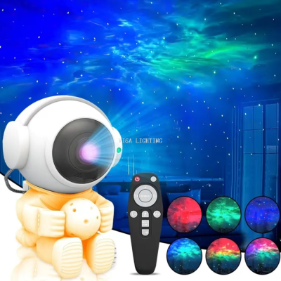 Astronaut Starry Sky Projector Night Light Starry Sky Bedroom Table Lamp Atmosphere Christmas Gift