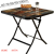 Folding Square round Table Wooden Tempered Glass Outdoor Courtyard Balcony Home Dormitory Rental House Dining Table