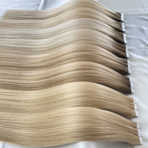 假发贴片发片全真发无痕接发指甲发 TAPE 水晶接发 发把欧美潮色