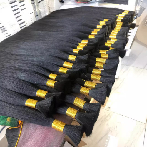 假发真人发丝直发纳米无痕接发束真发云南水晶线云南辫发散发发把