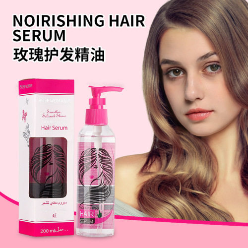 cross-border rose styling cream essential oil improve dry and manic hair care hot dyeing damaged hair care essential oil