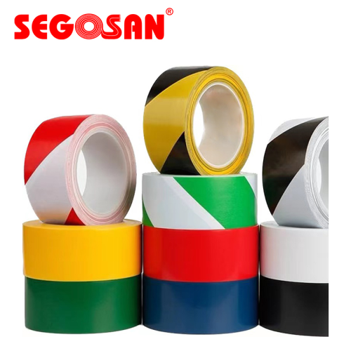 pvc black and yellow warning stickers tape warehouse ground partition area scribing floor tape dust-free workshop floor marking glue