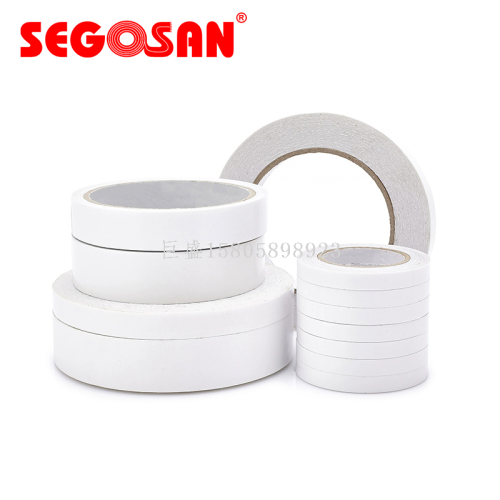 Oily Protective Clothing Hot Melt Double-Sided Adhesive Student Handmade Office High Viscosity Transparent Tissue Paper Double-Sided Adhesive Tape Wholesale Yiwu