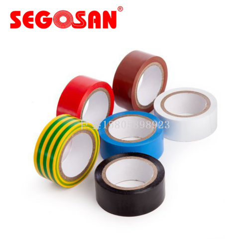 segasan color black pvc insulation electrical tape wire head winding wire harness electrical tape wholesale