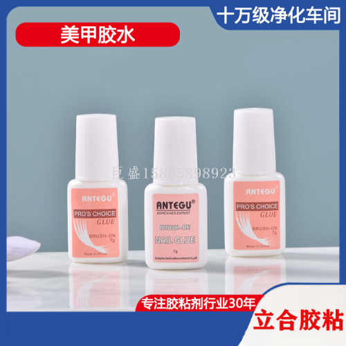 Nail Tips Quick-Drying Glue Has Bruch Head Strong Rhinestone Ornament Nail Sheet Adhesive Free Light Nail Glue