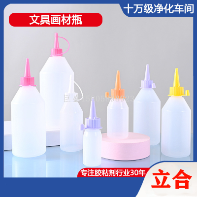 Alcohol Glue Bottle LDPE Dispensing Narrow Pourer Bottle 30ml-500ml Camping Oil-Dripping Bottle Translucent Sealed Soft Bottle