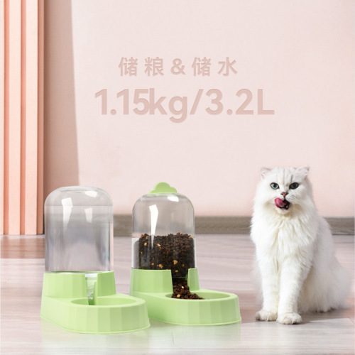 猫饮水机自动喂食器大容量狗食盆批发猫碗喝水 热卖宠物日用品