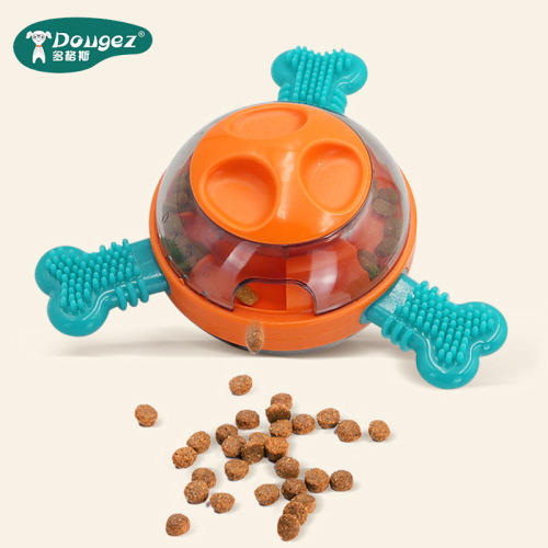 新款宠物摇摆漏食玩具狗狗磨牙洁齿球益智耐咬宠物漏食不倒翁玩具