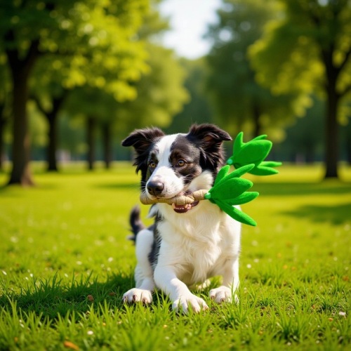 天然松木毛绒狗玩具响纸发声磨牙棒椰子树耐啃咬宠物玩具25年新款