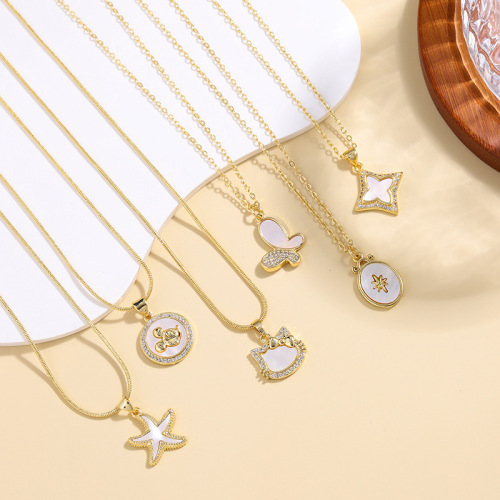 夏季新款电镀锁骨链女清新甜美项链小众礼物款式众多个性百搭项链