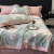 2023 Machine Washable Summer Quilt Four-Piece Ice Silk Summer Blanket Airable Cover Silky Sleep Naked Washed Tencel Quilt