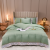 2023 Silk Four-Piece Set Washed Ice Silk Summer Naked Sleeping Sheets Silk Quilt Cover Nordic Style Tencel Fitted Sheet