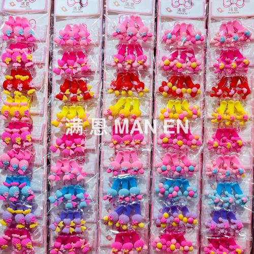 儿童亮闪发夹糖果花朵压夹女孩皇冠头饰兔子饰品