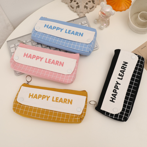 双层笔袋铅笔袋文具袋铅笔包文具包大容量笔袋帆布笔袋