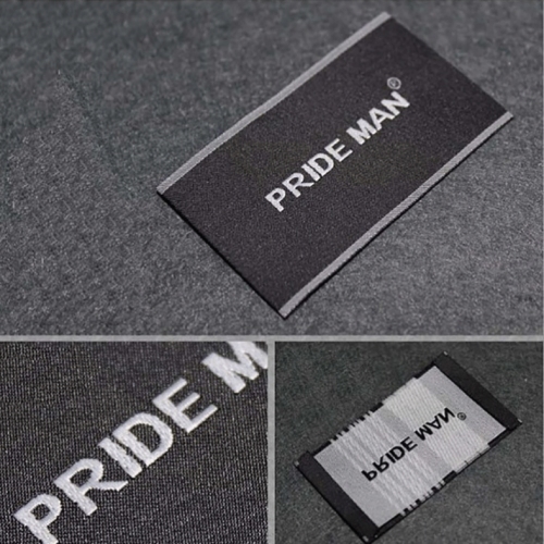 Professional Production Apparel Woven Label Hot Melt Adhesive Washed Cloth Label Customized Exquisite Clothes Home Textile Collar Lable Woven Label Customized