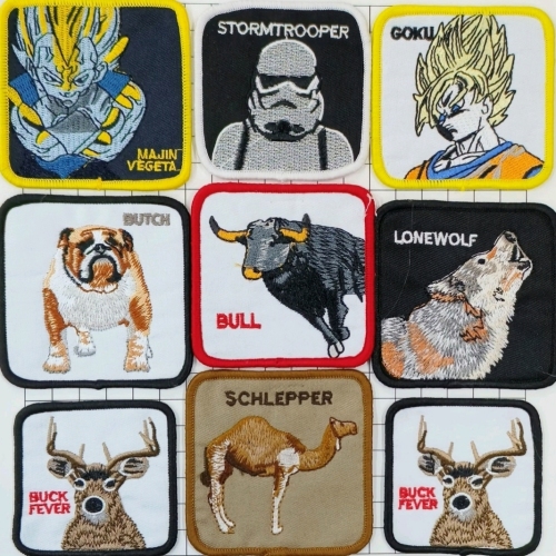 Creative Cloth Sticker Embroidery Computer Embroidered Cartoon Animal Armband Self-Adhesive