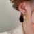 2023 New Baroque Style Light Luxury Earrings Online Influencer Eardrops Simple High Sense French Style Temperament Earrings for Women Wholesale