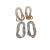 Silver Stud Rhinestone-Encrusted Pearl Oval Earrings New Design Sense Stud Earrings Simple Minority All-Match High-Grade Earrings Wholesale