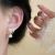 2023 Spring New Heart-Shaped Zircon Bow Pearl Earrings Unique Design High Sense Temperament Silver Ear Studs Earrings