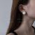 Sterling Silver Needle Korean Fashion Simple Three-Dimensional Square Earrings Design Sense Elegant All-Match Earrings Earrings for Women