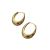 New Elegant Glossy Metal U-Shaped Earrings Geometric Ellipse Ear Ring Retro Women's Earring Accessories Wholesale