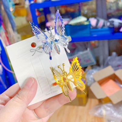 Moving Butterfly Barrettes National Style Hairpin Headdress Trending Girl Side Clip Head Clip Fringe Clip Hair Accessories