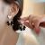 Sterling Silver Needle Vintage Bow Love Heart Earrings Female Light Luxury Minority Design Sense Earrings 2023 New Product Ear Rings