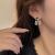 South Korea Retro French Pearl Bow Enamel Earrings Women's New Gentle Temperament Sterling Silver Needle Earrings Fashion