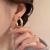 Simple Temperamental All-Match Irregular Geometric Ear Clip Women's Light Luxury Minority All-Match High-Grade Ear Studs Frosty Style Earrings