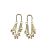 Long Fringe Earrings Golden Eardrops Light Luxury French Style Temperament Niche Design Premium Unique Earrings Ear Studs Female