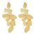 925 High-Grade High Profile Fashion Irregular Metal Leaf Earrings Earrings Special-Interest Design Frosty Style Earrings Women