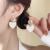 Sterling Silver Needle South Korea Dripping Oil Love Pearl Dual-Wear Niche Temperament Entry Lux Advanced Design Sense Earrings Earrings