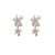 New Chinese Style Sweet Cool Flower Earrings S925 Anti-Silver Needle Female Niche Design Advanced Cold Style Flower Earrings Female